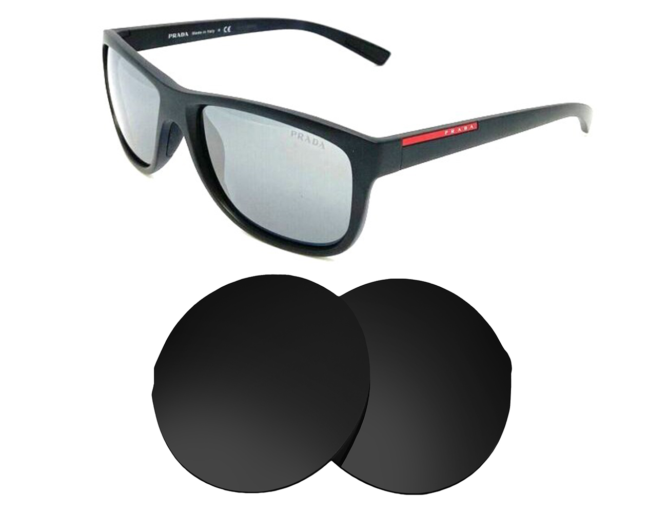 プラダ PRADA サングラスSPS 12U PRADA(プラダ) / サングラス/ウェリントン/プラスチック/BLK/BLK